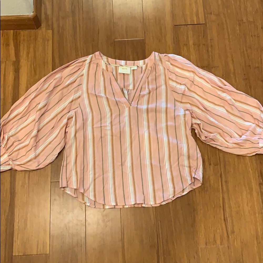 Anthropologie Maeve Balloon Sleeve Shirt
